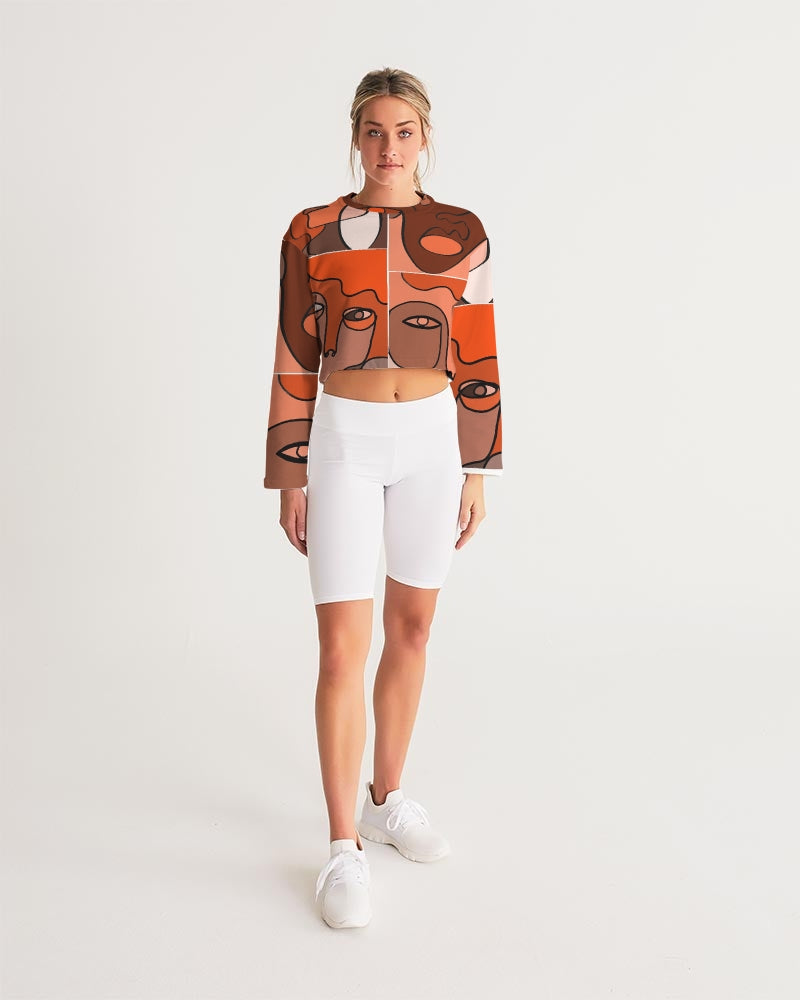 ManyFacedGod Women's Cropped Sweatshirt