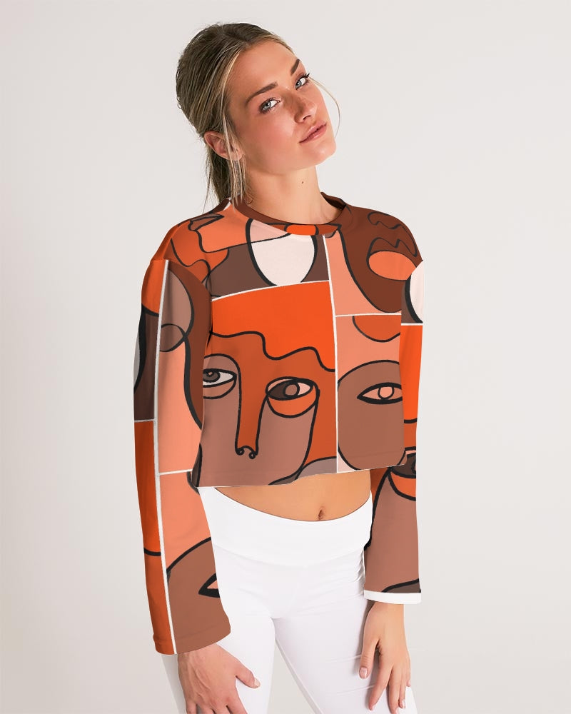 ManyFacedGod Women's Cropped Sweatshirt