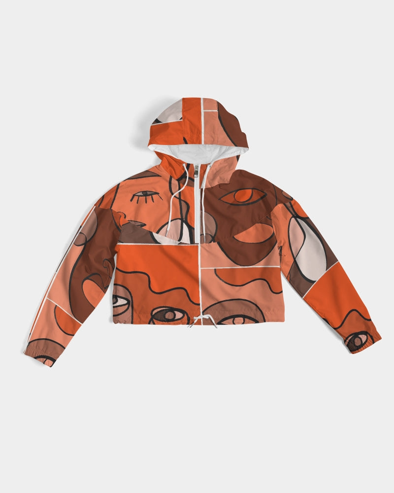 ManyFacedGod Women's Cropped Windbreaker