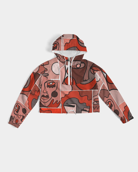 ManyFacedGod Women's Cropped Windbreaker