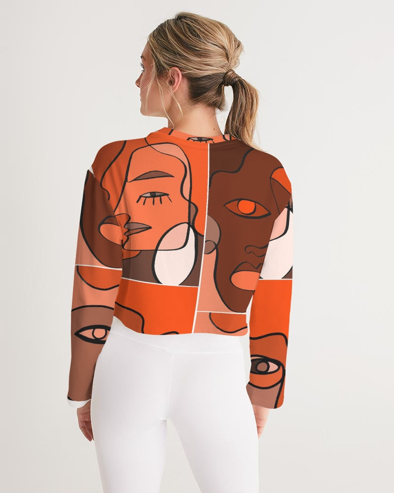 ManyFacedGod Women's Cropped Sweatshirt