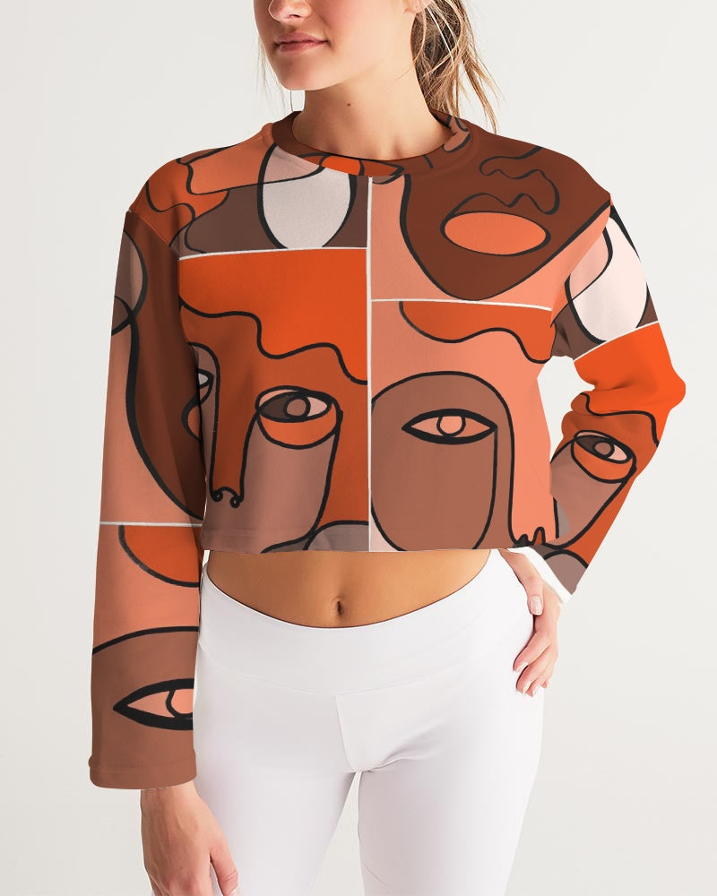 ManyFacedGod Women's Cropped Sweatshirt