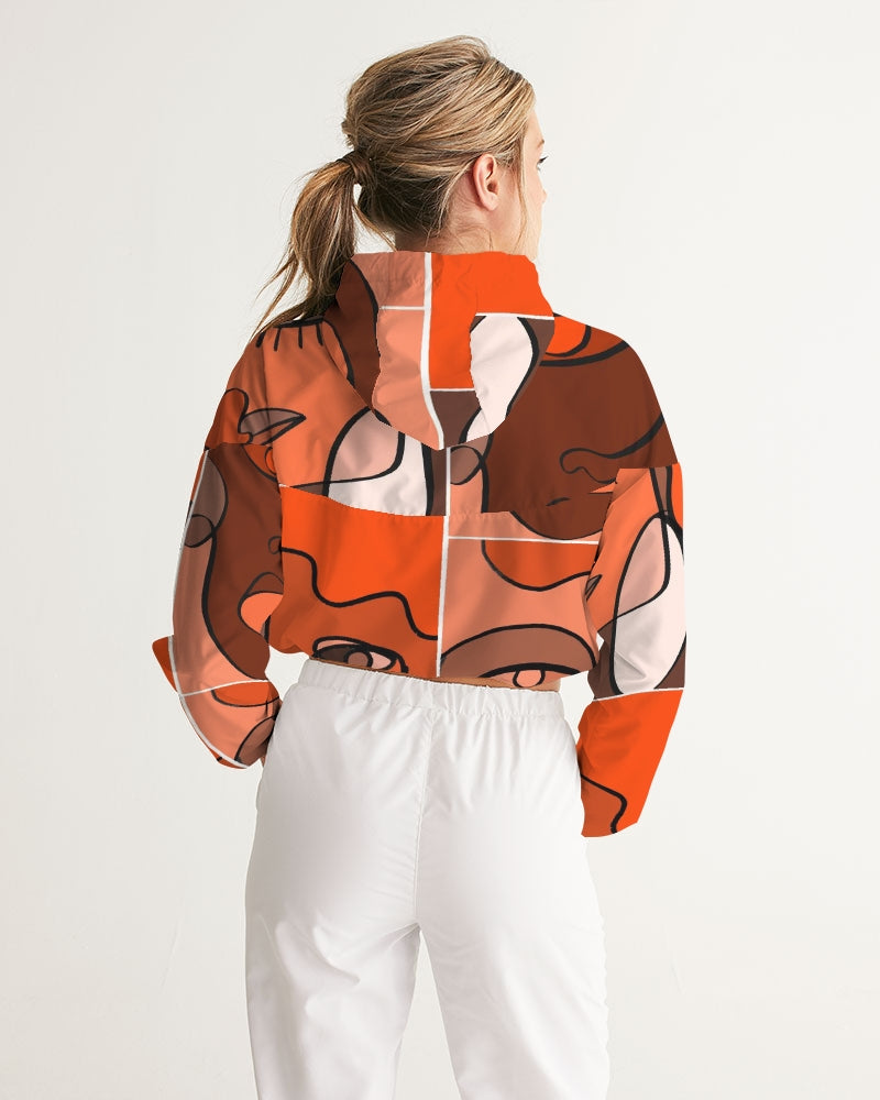 ManyFacedGod Women's Cropped Windbreaker