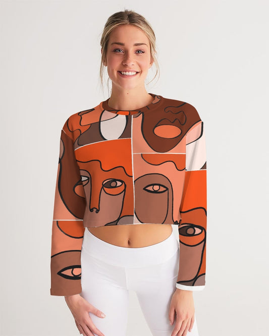 ManyFacedGod Women's Cropped Sweatshirt